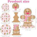 Gingerbread Party Cupcake Stand Gingerbread Man Christmas Decorations 3Tiers Gingerbread Man Party Cupcake Tower Gingerbread Theme Dessert Tower For Merry Xmas Party Supplies