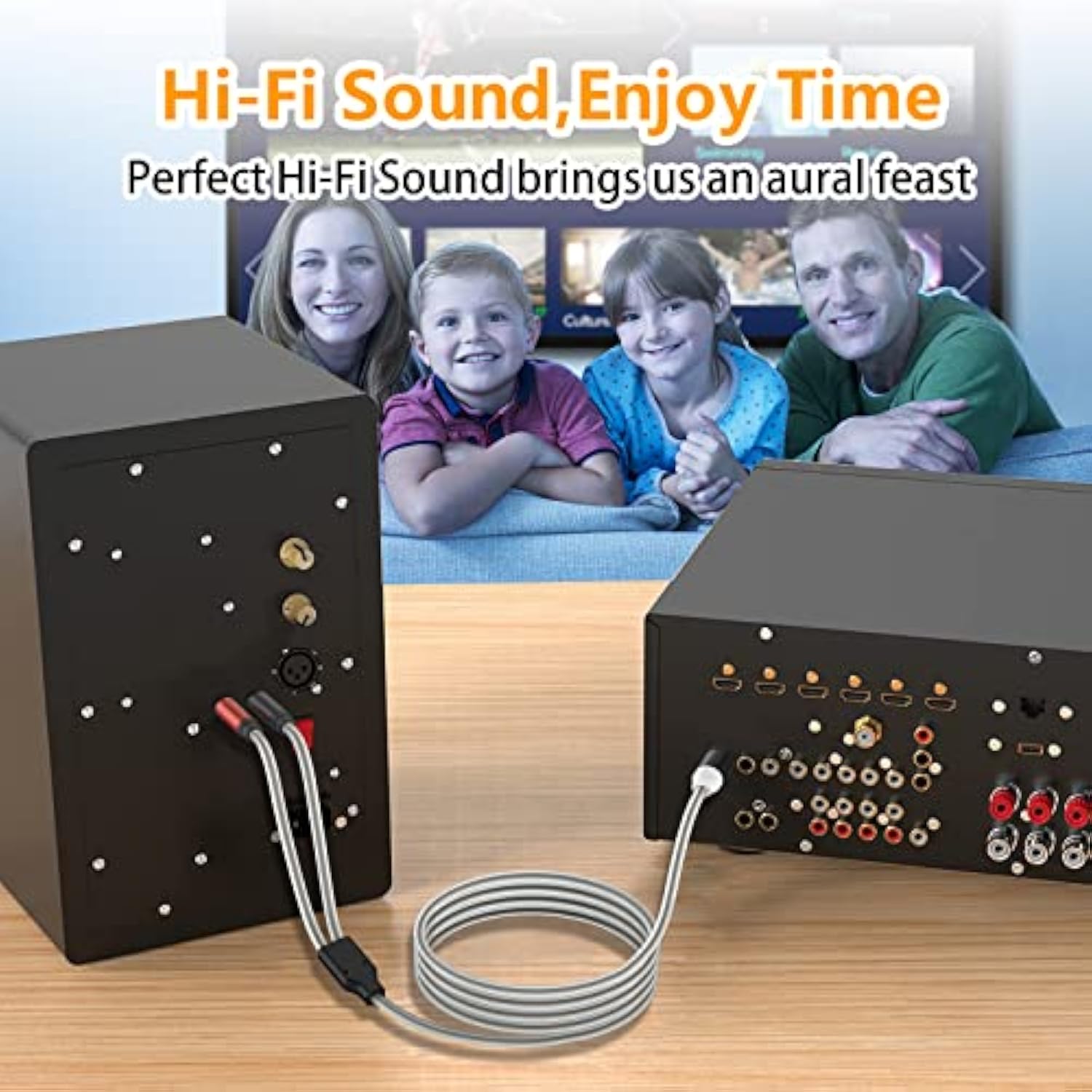 Rca To Banana Plug Adapter Cable 6 Feet -2 Pack,Rca Male To Banana 2 Male Plug