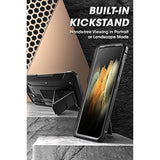 SUPCASE for Samsung Galaxy S21 Ultra 5G Case with Satnd & Belt Clip (Unicorn Beetle Pro), [S Pen Slot] [Military-Grade Protection] Heavy Duty Phone Case Without Built-in Screen Protector, Black