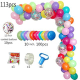 113Pcs DIY Balloon Garland Kit – Colorful Balloons for Baby Shower, Birthday & More