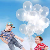 100 Pcs 5" Pastel Clear Premium Latex Balloons - Great For Kids, Adult Birthdays, Weddings, Receptions, Baby Showers, Water Fights, Or Any Celebration