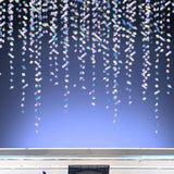 Iridescent Confetti Garland Holographic Party Decorations Sparkle Streamers Hanging Star Banners For Birthday New Year’S Eve Disco Party Euphoria Decor Christmas Celebration Supplies 10Pcs