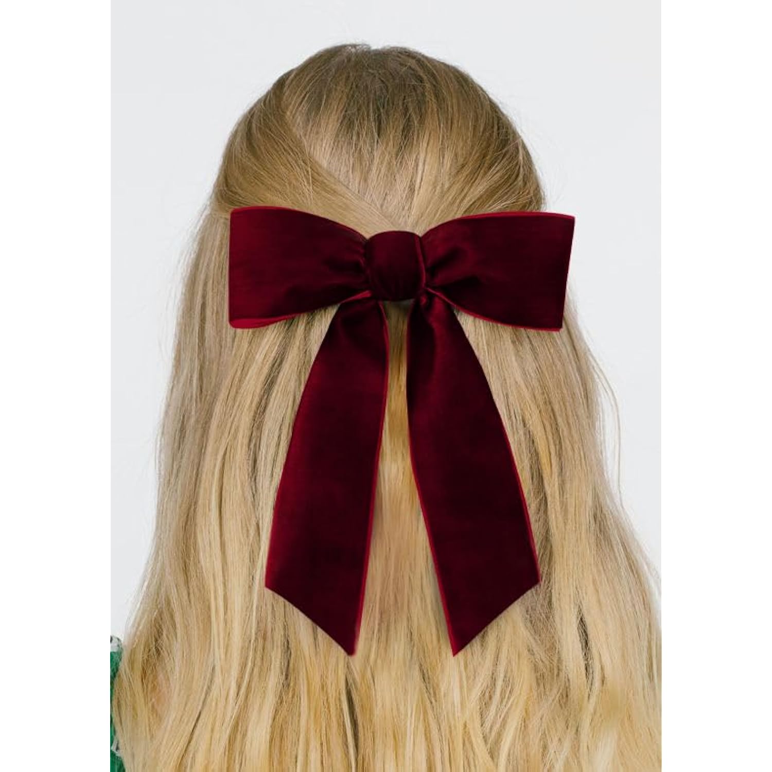Burgundy Velvet Ribbon 1.5'' 25 Yards For Christmas Tree, Gift Wrapping, Flower Bouquet, Wreath Decorations, Bow Making