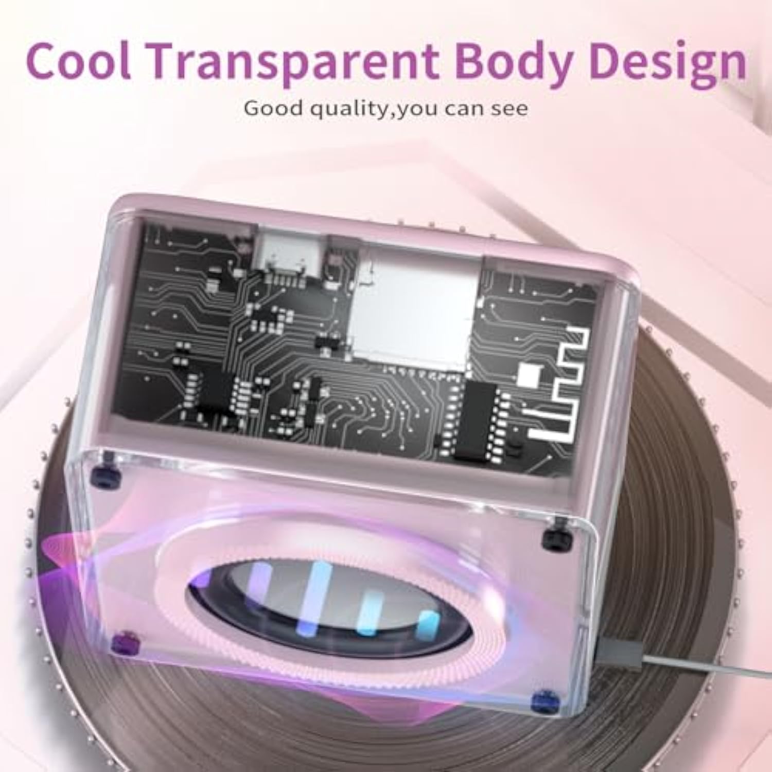 Mini Bluetooth Speaker,Wireless Portable Speakers,5W Small Speaker With Clear Sound,Support Tws/Tf Card,Lanyard Design For Hiking, Biking, Trip,Gift For Men/Women/Boys/Girls (Pink)