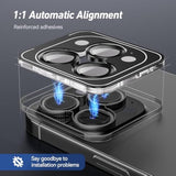 3x2 Pack Camera Lens Protector for iPhone 16/14 Pro Max with Alignment Kit
