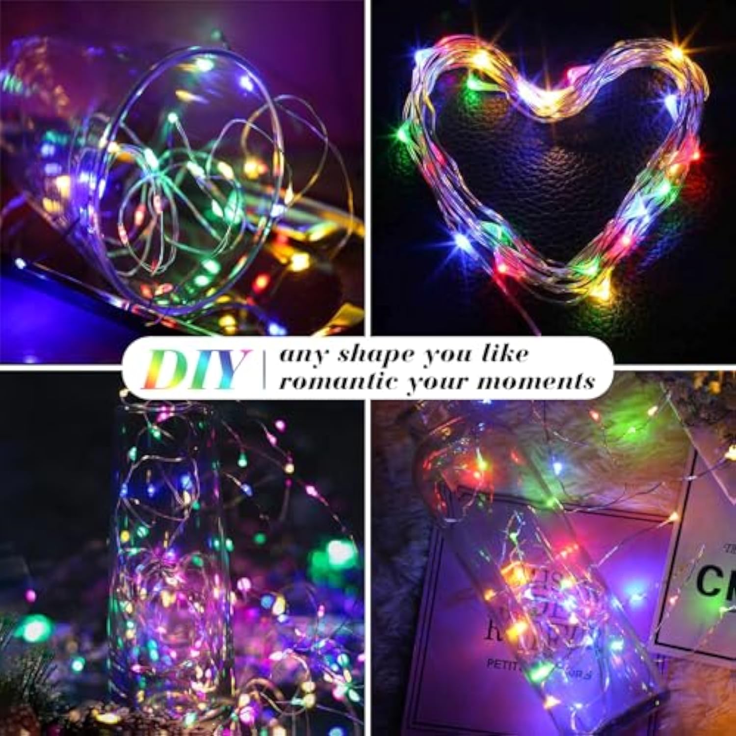 12 Pack Fairy Lights Battery Operated, 7Ft 20 Mini Led Fairy Lights Silver Wire Twinkle Lights For Diy, Parties, Wedding