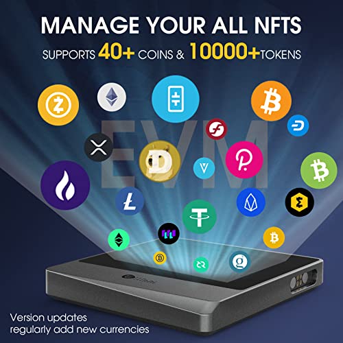 Air-Gapped Crypto Wallet - Titan Mini, 10000 Coins & Tokens, Anti-Tamper Cold Storage For Btc/Xrp/Eth/Xlm/Usdt/Ltc
