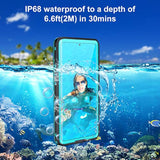 For Samsung Galaxy S21 Ultra Phone Case Waterproof With Screen Protector, Full Body Protection Heavy Duty Shockproof Drop Proof Anti-Scratched Rugged Cases Cover For Galaxy S21 Ultra 6.8" ?All Teal?