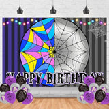 Wednesday Birthday Party Supplies, Cartoon Wednesday Family Party Favors, Cartoon Party Decorations Include Backdrop, Balloons