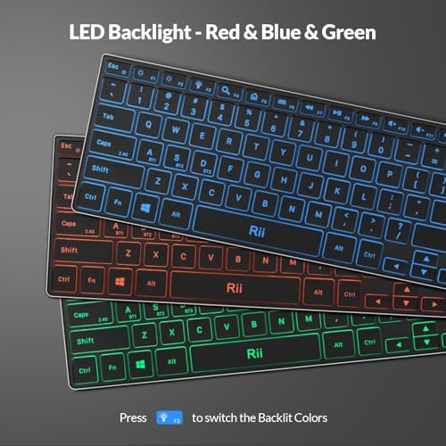 Wireless Keyboard,Bluetooth Keyboard(2.4G+Bt5.0),Rgb Backlit,Rechargeable With Aluminum Alloy Case For Tablet,Surface,Pc,Laptop With Windows (X9-Windows)
