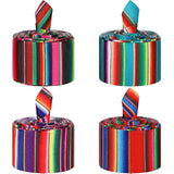 Mexican Serape Ribbon Fiesta Ribbon 4 Rolls 20 Yards Sarapes Mexicanos