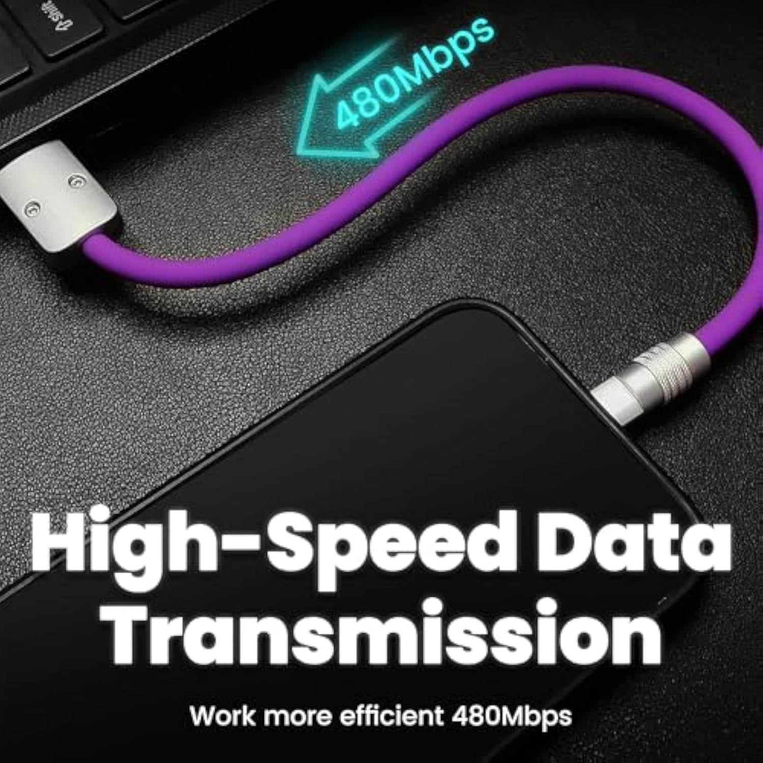 Cute Chubby - Power Bank Friendly Cable Short Usb Charging Cable Thick Silicon