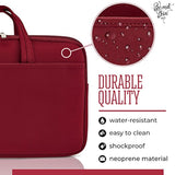 | MacBook Sleeve Laptop case | 13.3" Waterproof Laptop Bag, Protective Drop-Proof Case for Macbooks, Notebooks, or Ultrabooks, Slim with Carrying Handles & Extra Storage Pockets.