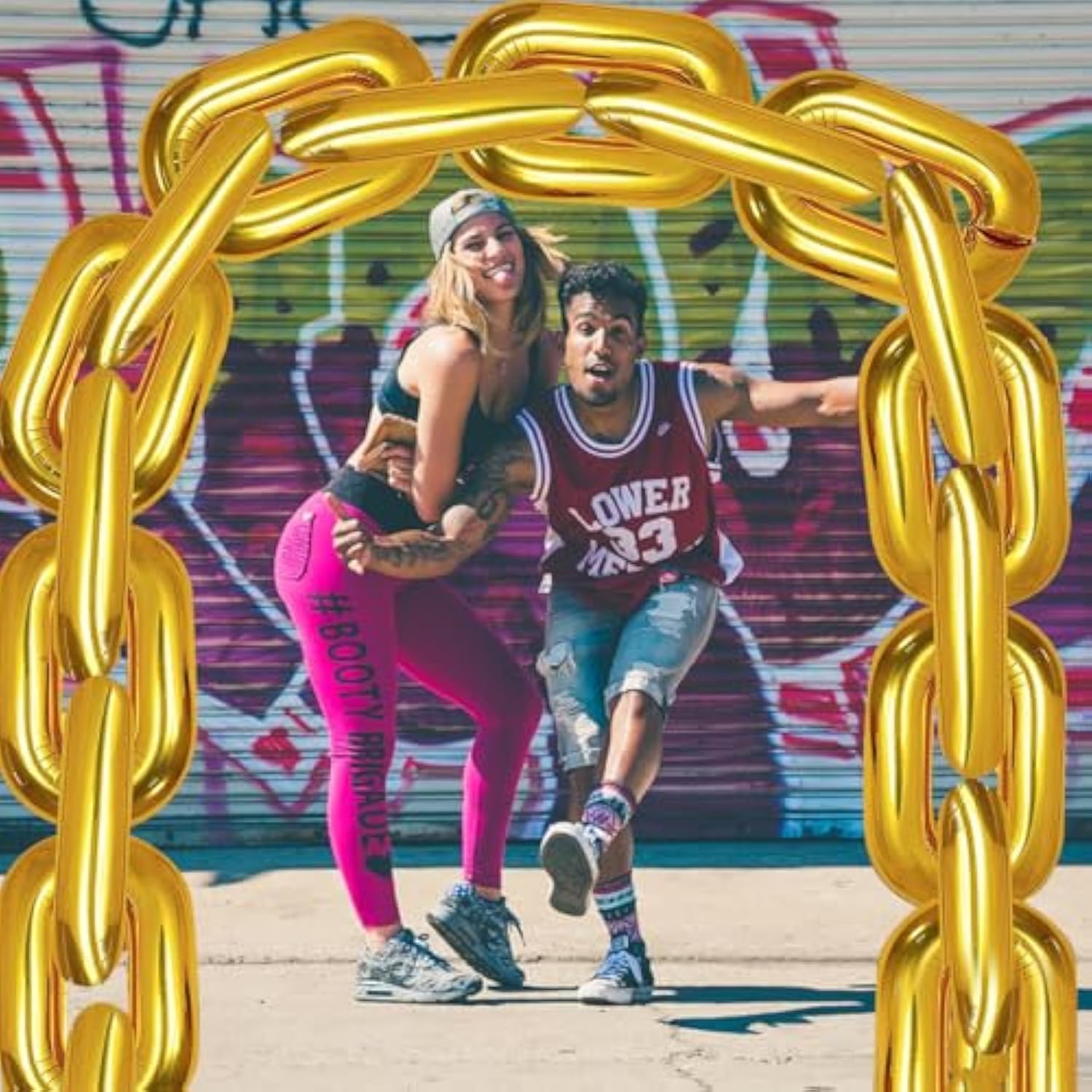 Hip Hop Party Decorations Ain'T Nothing But A Gangsta Banner Jumbo Chain Balloons Retro 70S 80S 90S Inflatable Radio Boombox Decor