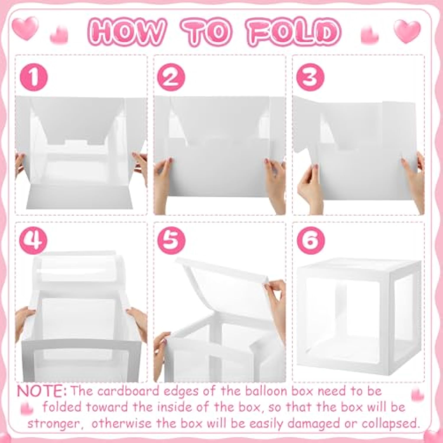 12 Pcs Transparent Balloon Boxes Clear Balloon Boxes With 99 Letters For Baby Shower Gender Reveal Grad Birthday Party Bridal Wedding Anniversary Backdrop Decoration (White)