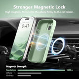Magnetic For Iphone 15 Plus Case, Compatible With Magsafe, [Full Camera Protection][Screen Protector] Silicone Shockproof Protective Phone Case For Iphone 15 Plus 6.7", Matcha