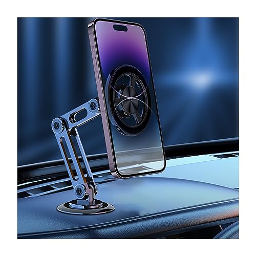 Magnetic Car Phone Holder, 360 Degree Adjustable Phone Mount for Auto Dashboard, Universal Car Accessories, Hands-Free Cell Phone Holder for iPhone