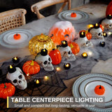 24Pack Halloween Black Dripping Flameless LED Candles,1.58"x 1.2"