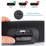 Usb Charger Charging Cable Cord Compatible With For Jbl Charge 4, Charge 5, Charge 6, Jbl Flip 5,Flip 6, Flip 7, Jbl Pulse 4, Pulse 5, Clip4, Clip5, Jrpop Wireless Bluetooth Earphones Speakers