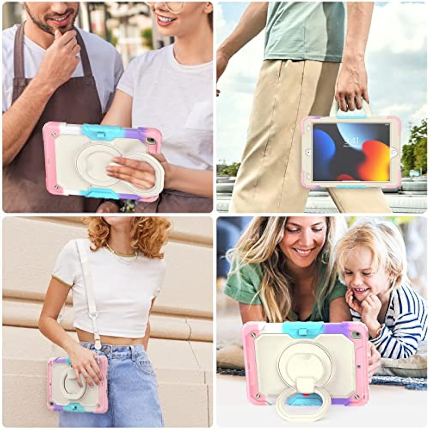 Case For Ipad 9Th/8Th/7Th Generation 2021/2020/2019, [Full-Body][Shock Proof]