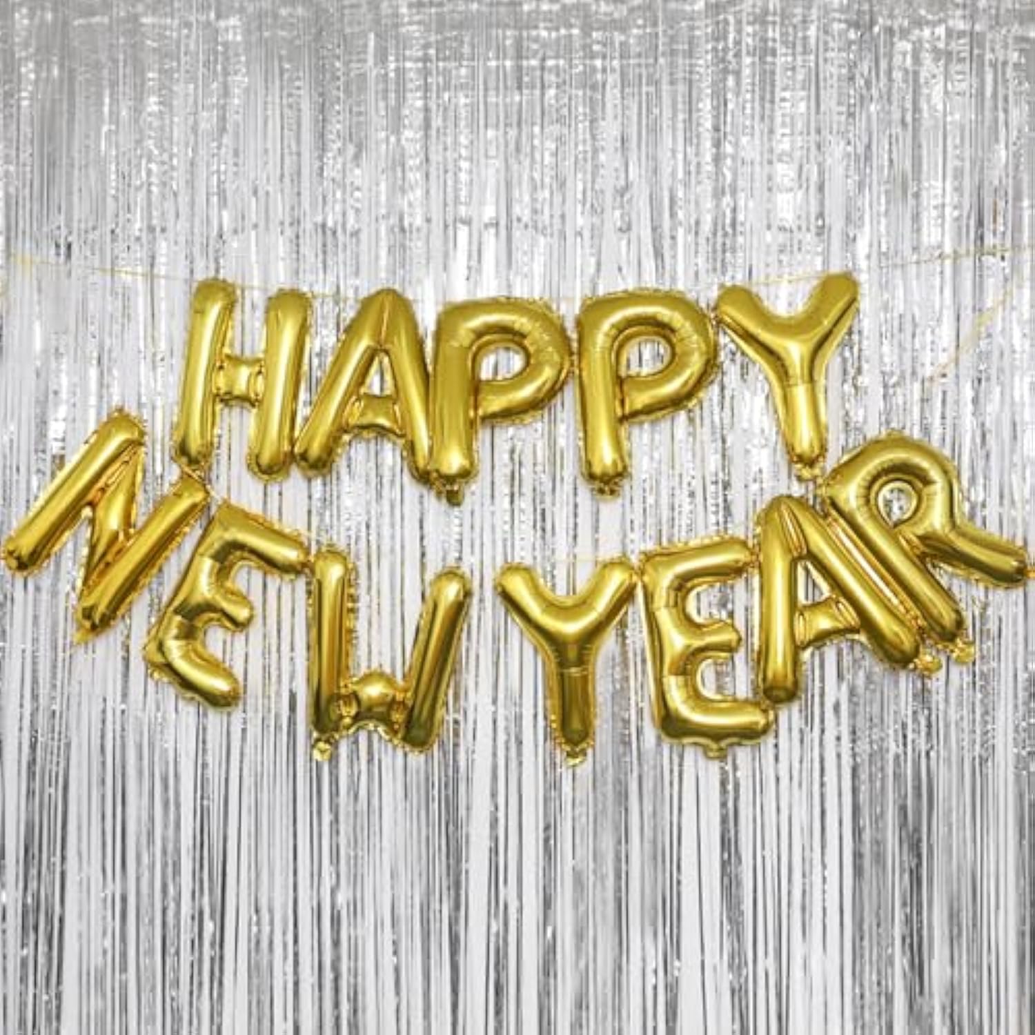 16 Inch Happy New Year Gold Foil Balloon Banner Party Decoration