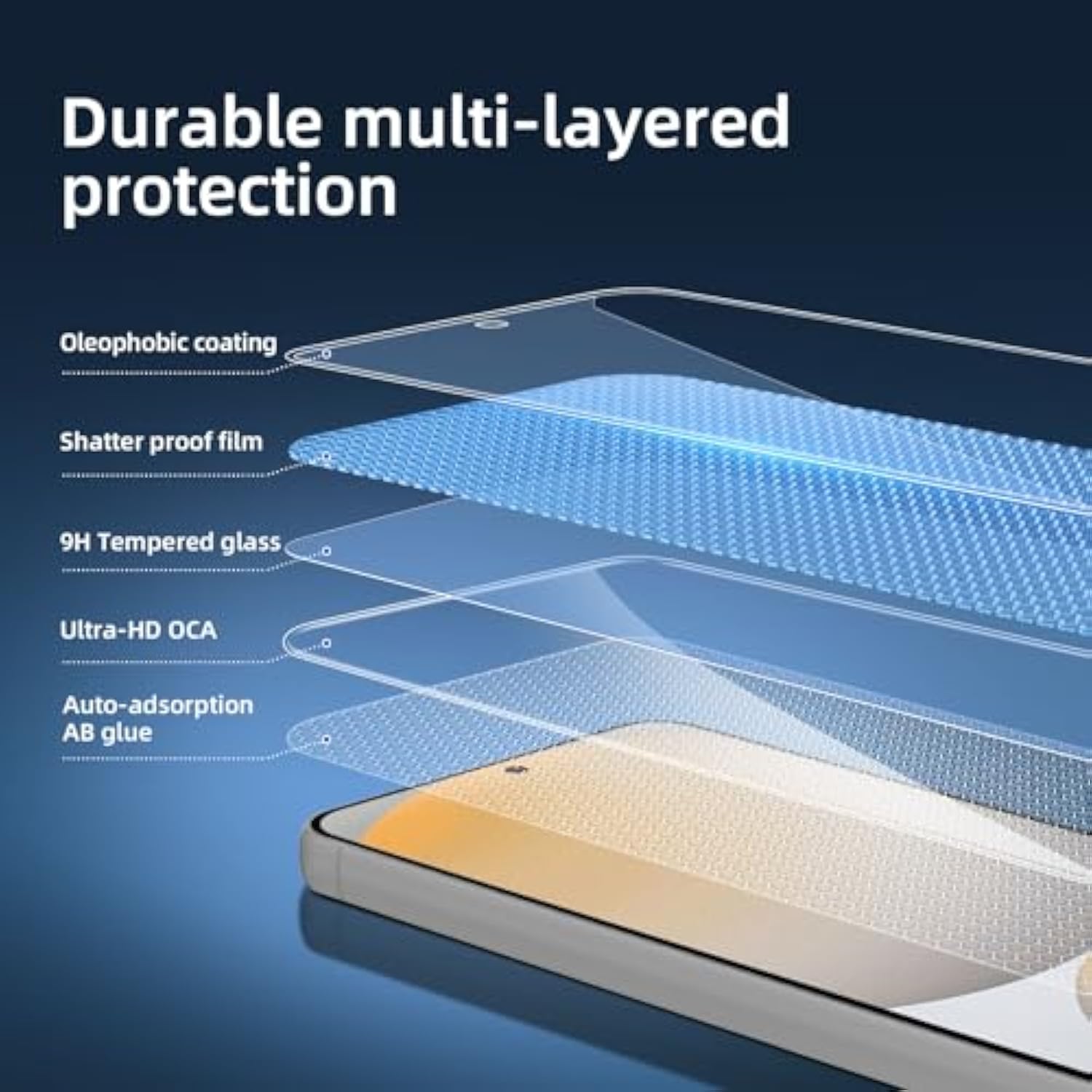 3-Pack Tempered Glass Screen Protector for Samsung Galaxy S24 FE 5G