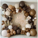 Brown Nude Balloon Arch Kit Neutral White Sand Coffee Tan Cream Garland for Party Decor