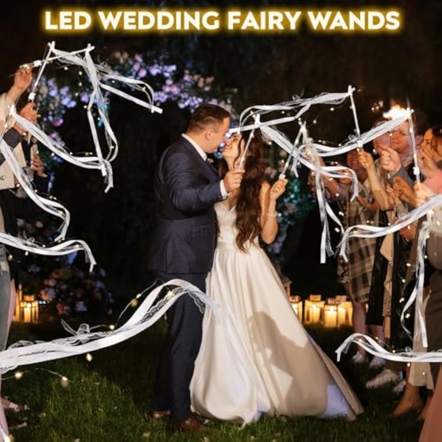 28pcs LED Wedding Wands with 3 Flashing Modes for Wedding & Party Send-Off