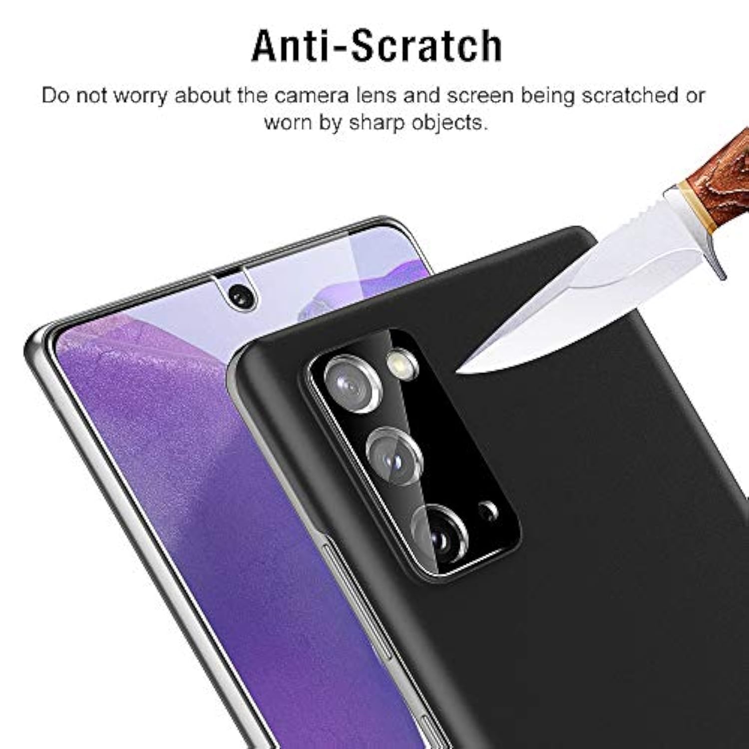 4 Pack Samsung Galaxy Note 20 5G Screen and Camera Glass Protectors 9H