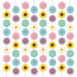 12 Packs Spring Sun Flowers Banners Sunflower Garland Kit Flower Hanging Swirl Spring Party Supplies Decorations Sunflower Paper Cutouts For Birthday Party Home Classroom Favor Supplies Decor