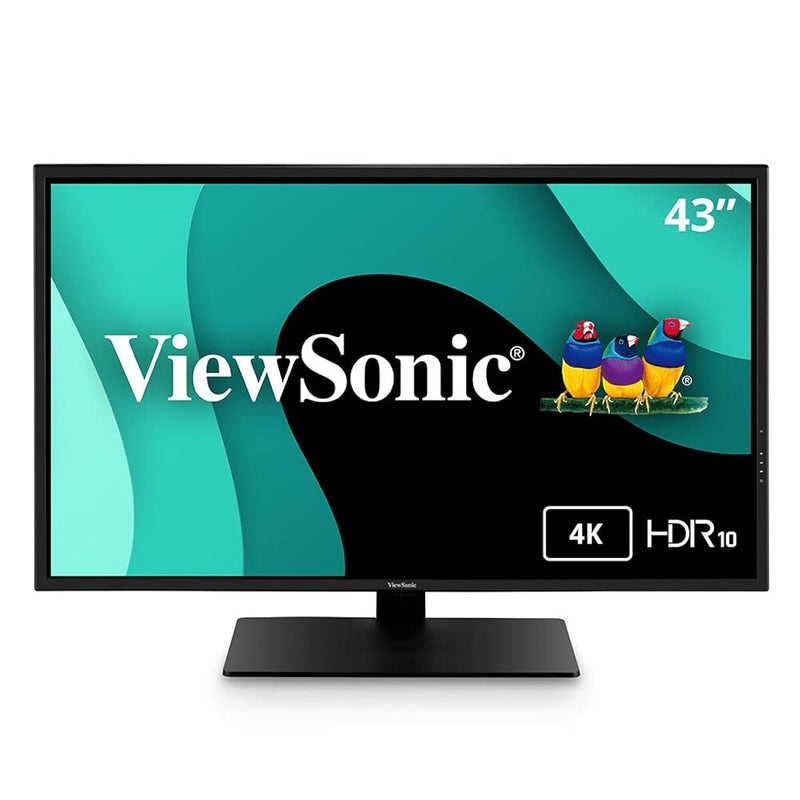 ViewSonic VX4381-4K 43 Inch Ultra HD MVA 4K Monitor Widescreen with HDR10 Supp