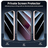 3+3+1+1-Pack, Privacy Screen Protector and Camera Lens Protector for iPhone 13 with Back Tempered Glass Film & Installation Alignment Aid, Anti-Spy,