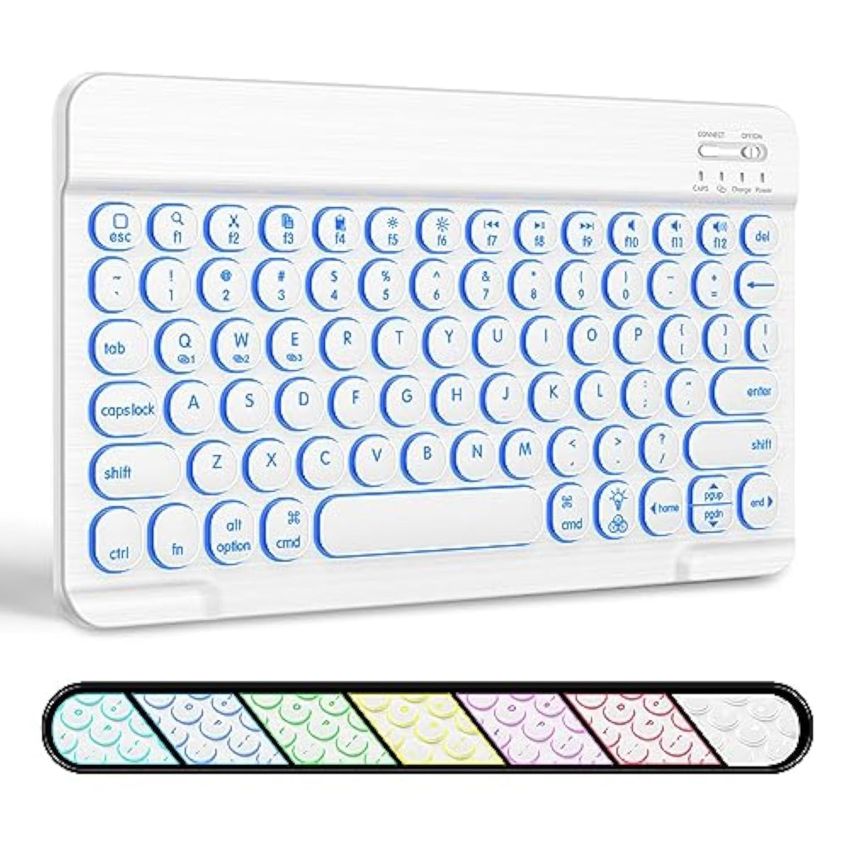 Universal Portable Wireless Bluetooth Keyboard For Ipad/Iphone/Tablet, Backlit