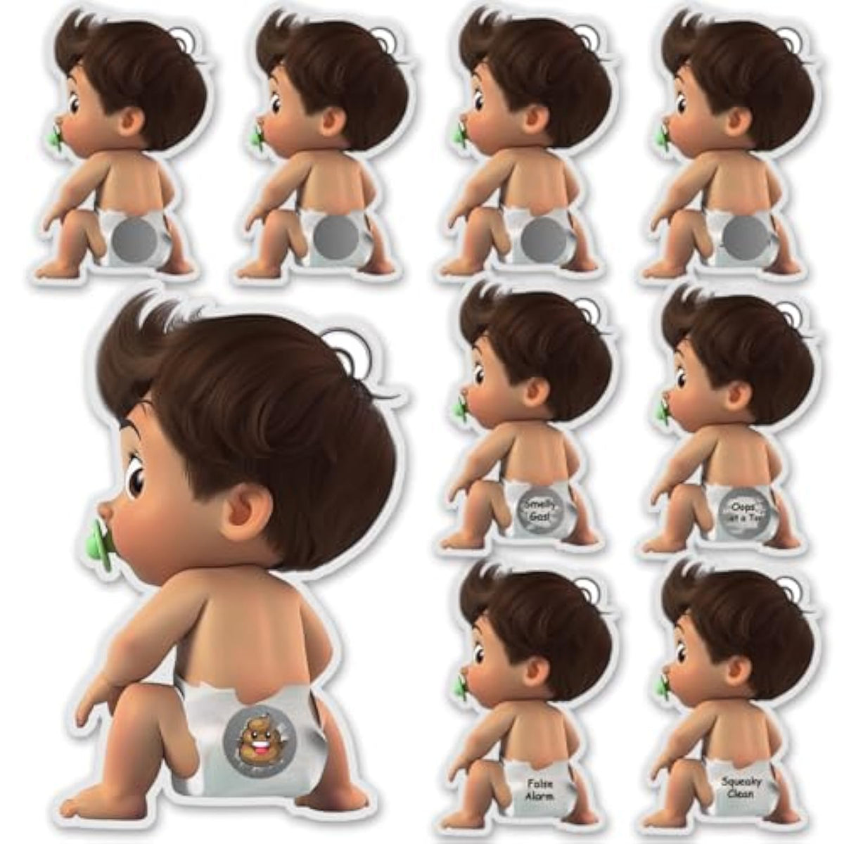 Baby Shower Scratch Off Games, Funny Lottery Card Ice Breaker For Baby Shower Party Favor Supplies, 40 Set Boys.