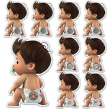 Baby Shower Scratch Off Games, Funny Lottery Card Ice Breaker For Baby Shower Party Favor Supplies, 40 Set Boys.