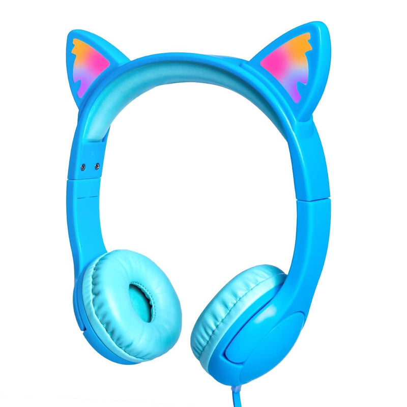 Cat Ear Kids Headphones Wired With Microphone,Safe 85Db Volume Limited Childre