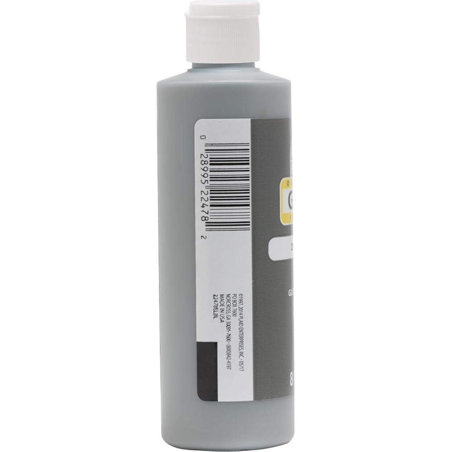 Apple Barrel Gloss Acrylic Paint, 8 oz, Dark Gray