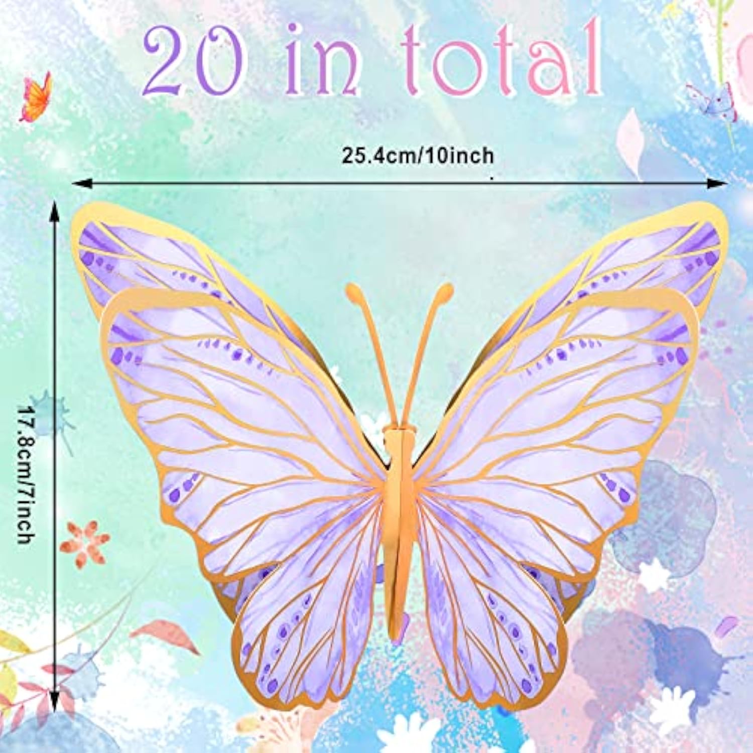 10 Pieces Butterfly Centerpieces For Tables Butterfly Party Decoration