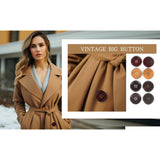 30Pcs Big Size 40Mm 1 1/2" Round Wood Buttons 4 Holes Craft Sewing But