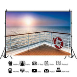 7x5ft Cruise Ship Backdrop for Party Decorations Sea Ocean Beach Photo Backdrops Marine Sailor Nautical Backdrop Decorations Summer Hawaiian Background Photo Studio Props