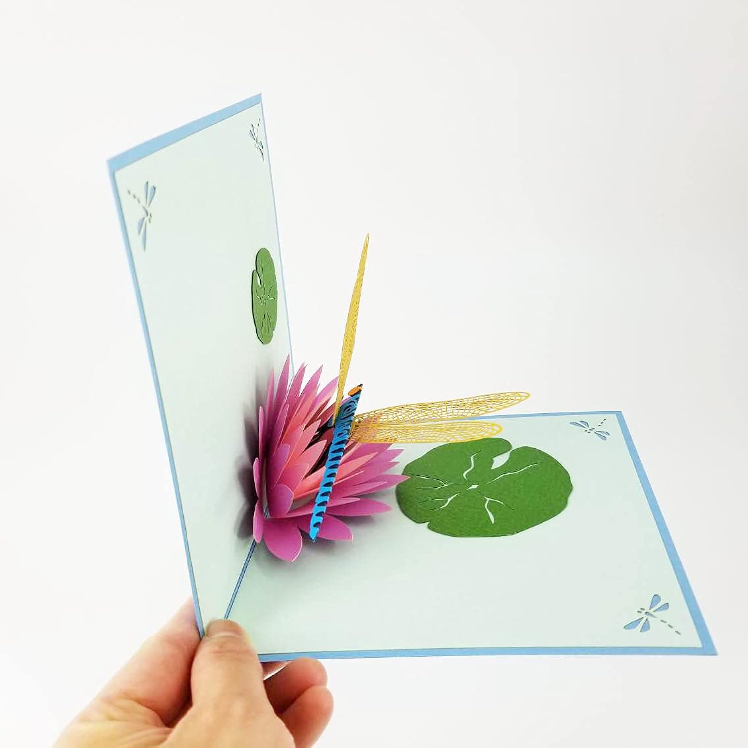 Dragonfly 3D Pop Up Greeting Card - Happy Birthday Card, Just Because, Mother'S Day, For Son, Daughter, Kids, Children (Dragonfly Pop Up Card)