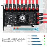 Pcie Sata Card 24 Port, 6Gbps Sata 3.0 Pcie Card,Support 24 Sata 4X 8X 16X 3.0