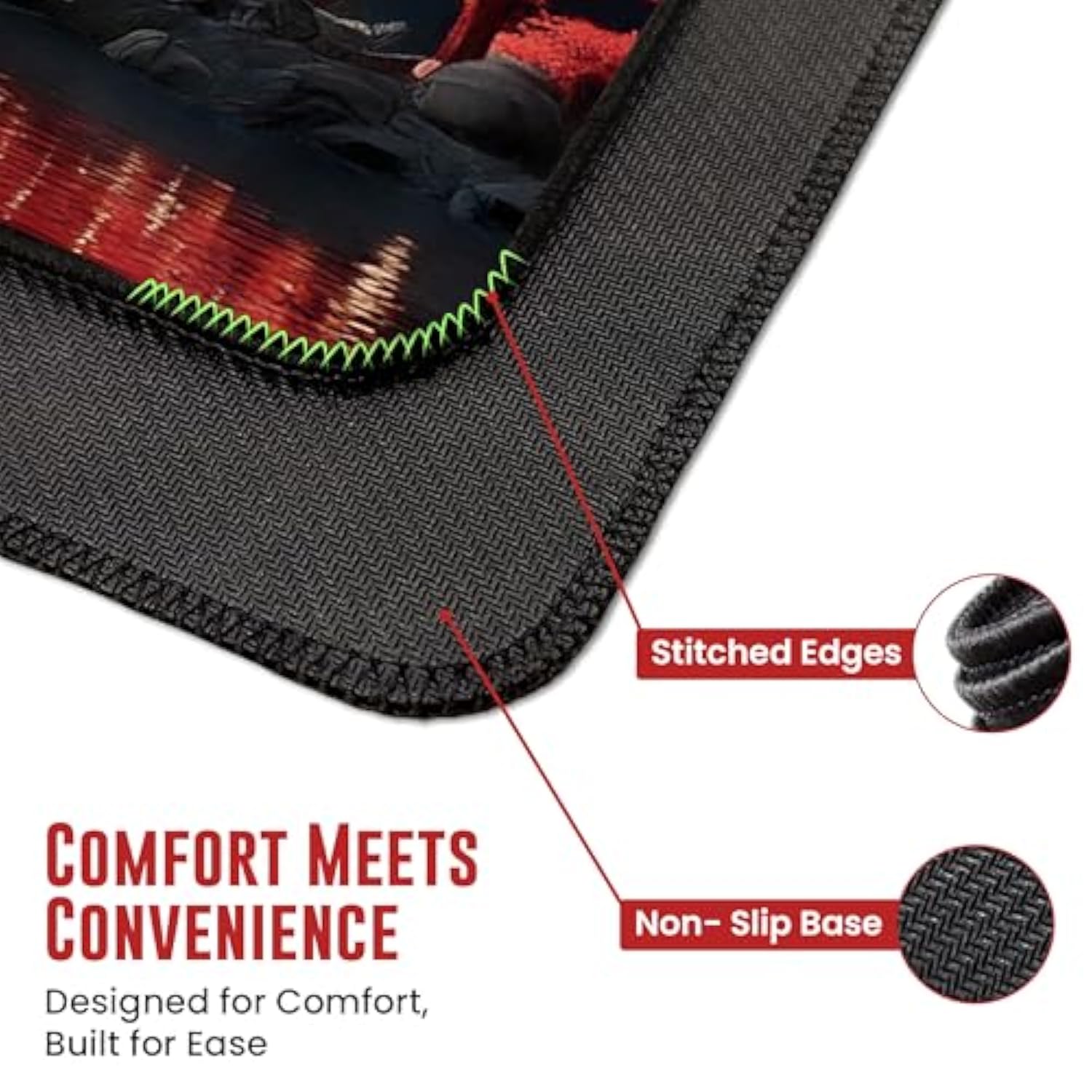 Japanese Mouse Pad, Large Japanese Desk Mat, Xl Anime Desk Mat, Non-Slip Rubber Base, Big Extended Desk Protector For Home Office, 31.5”X11.8” (Riverside Full Moon)