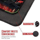 Japanese Mouse Pad, Large Japanese Desk Mat, Xl Anime Desk Mat, Non-Slip Rubber Base, Big Extended Desk Protector For Home Office, 31.5”X11.8” (Riverside Full Moon)