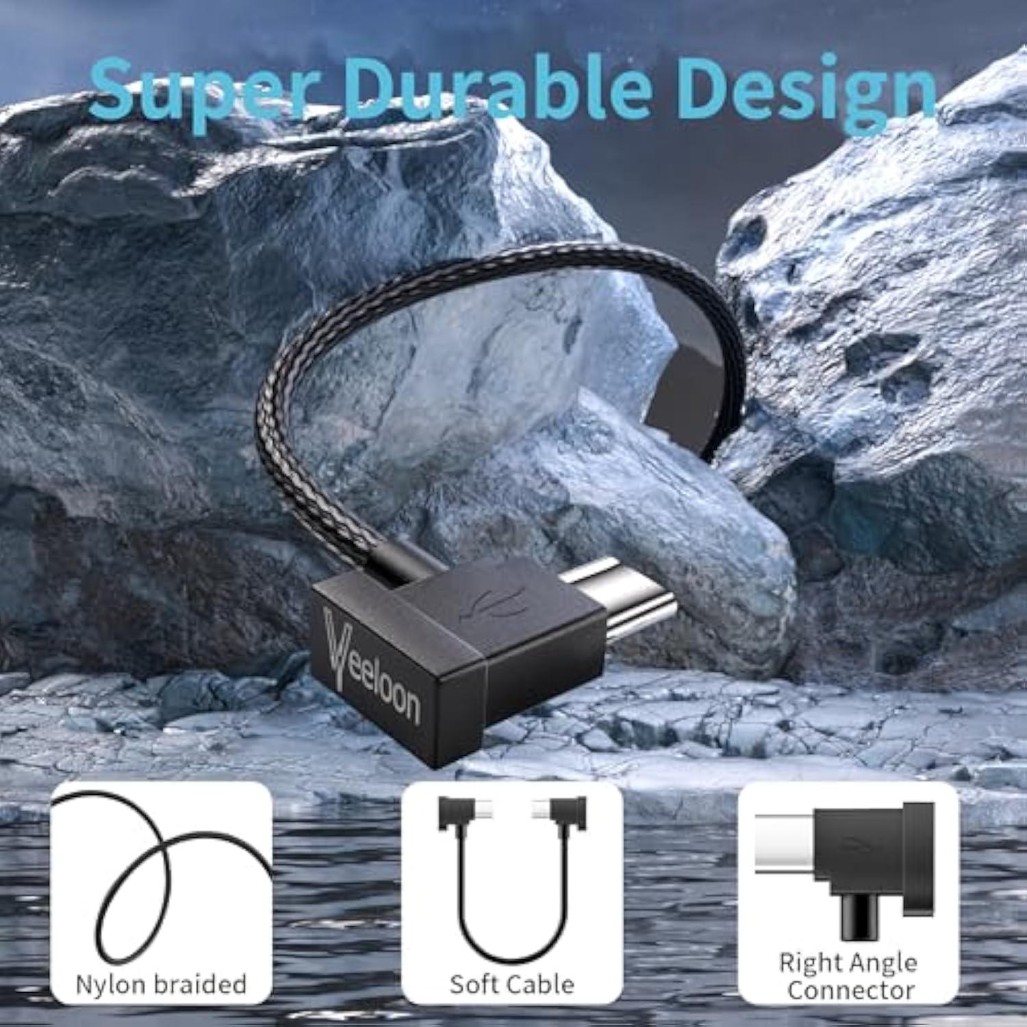 Usb C To Usb C Otg Cable 1 Ft-2 Pack, 90 Degree Remote Controller Data Cable, Angled Nylon Braided Cord For Dji Mavic, Mini, Air 2S, Mavic Air, Dji Rc Accessories To Phone15/16/Tablet