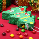 Christmas Tree Mini Pinata, Xmas Party Favors Supply, 6 x 4.7 x 1.2