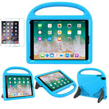 Kids Case For 5Th/6Th Generation (9.7-Inch, 2017/2018), Air 2 Case With Screen Protector, Pro 9.7 Durable Shockproof Protective Cover With Handle Stand For Kids, Blue