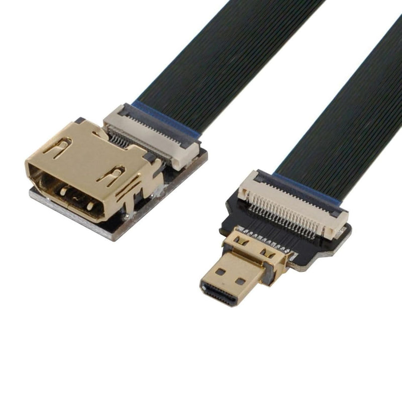 Cyfpv Micro Hdmi To Hdmi Female Extension Fpc Flat Cable 1080P For Fpv Hdtv Mu