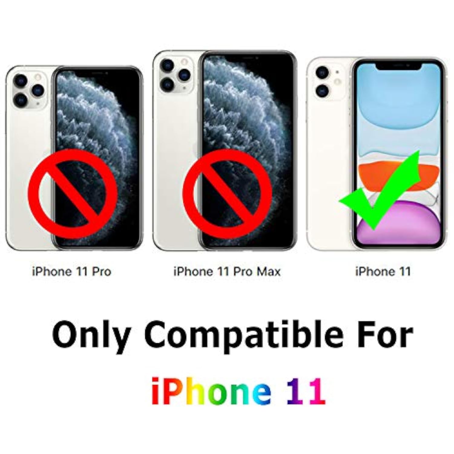 Clear Shockproof Phone Case Compatible with iPhone 11 6.1 Inch Slim Protective Bumper Cover