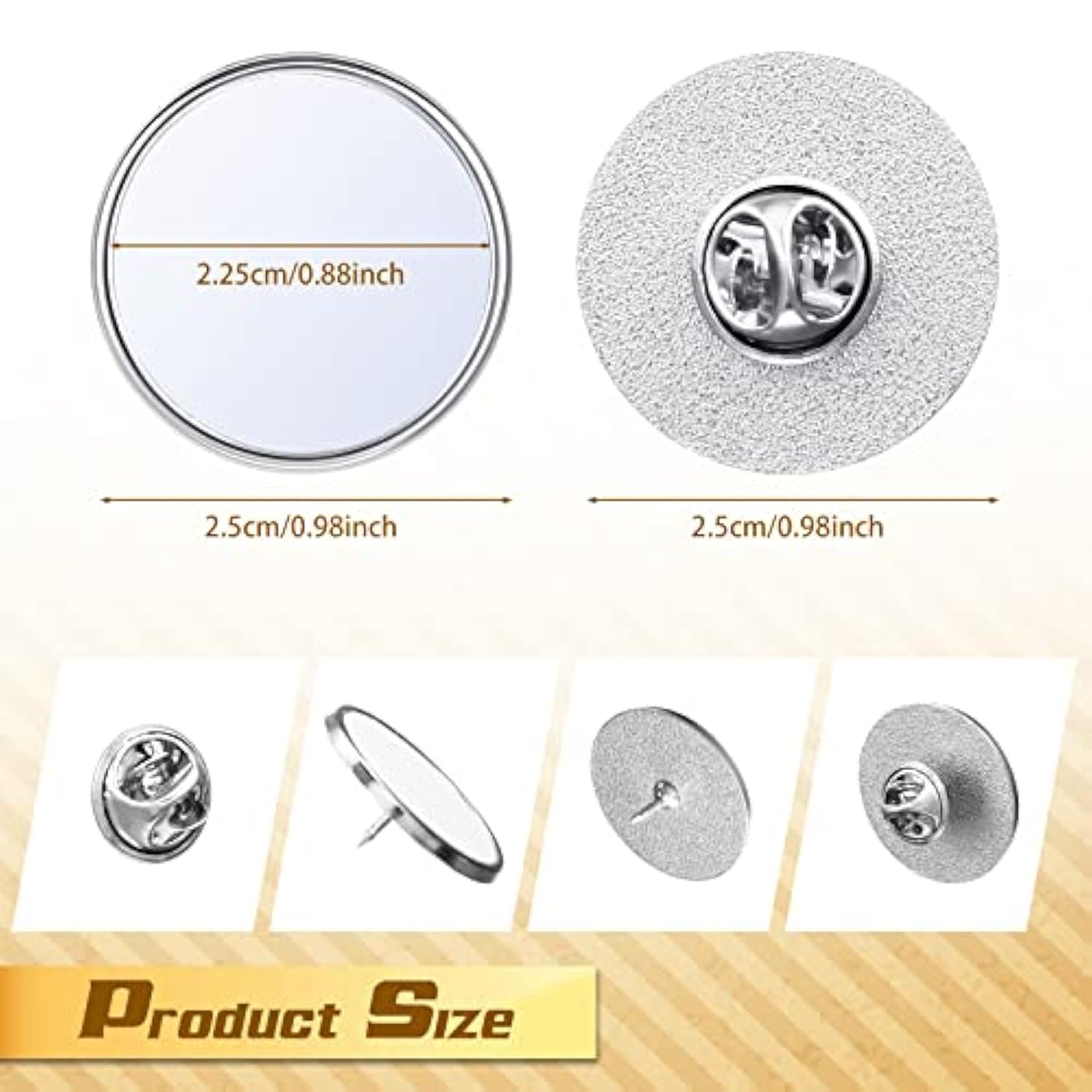 30 Pcs Sublimation Blank Pins Diy Button Badge Kit Sublimation Sliver